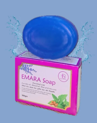 EMARA # soap # Lavender oil #Almond oil # Mint oil # Glycerin